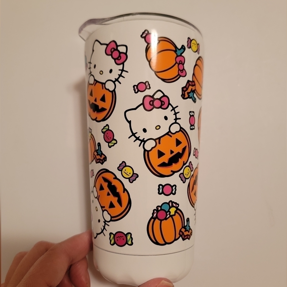 Hello Kitty Halloween Pumpkin Stainless Steel Mug